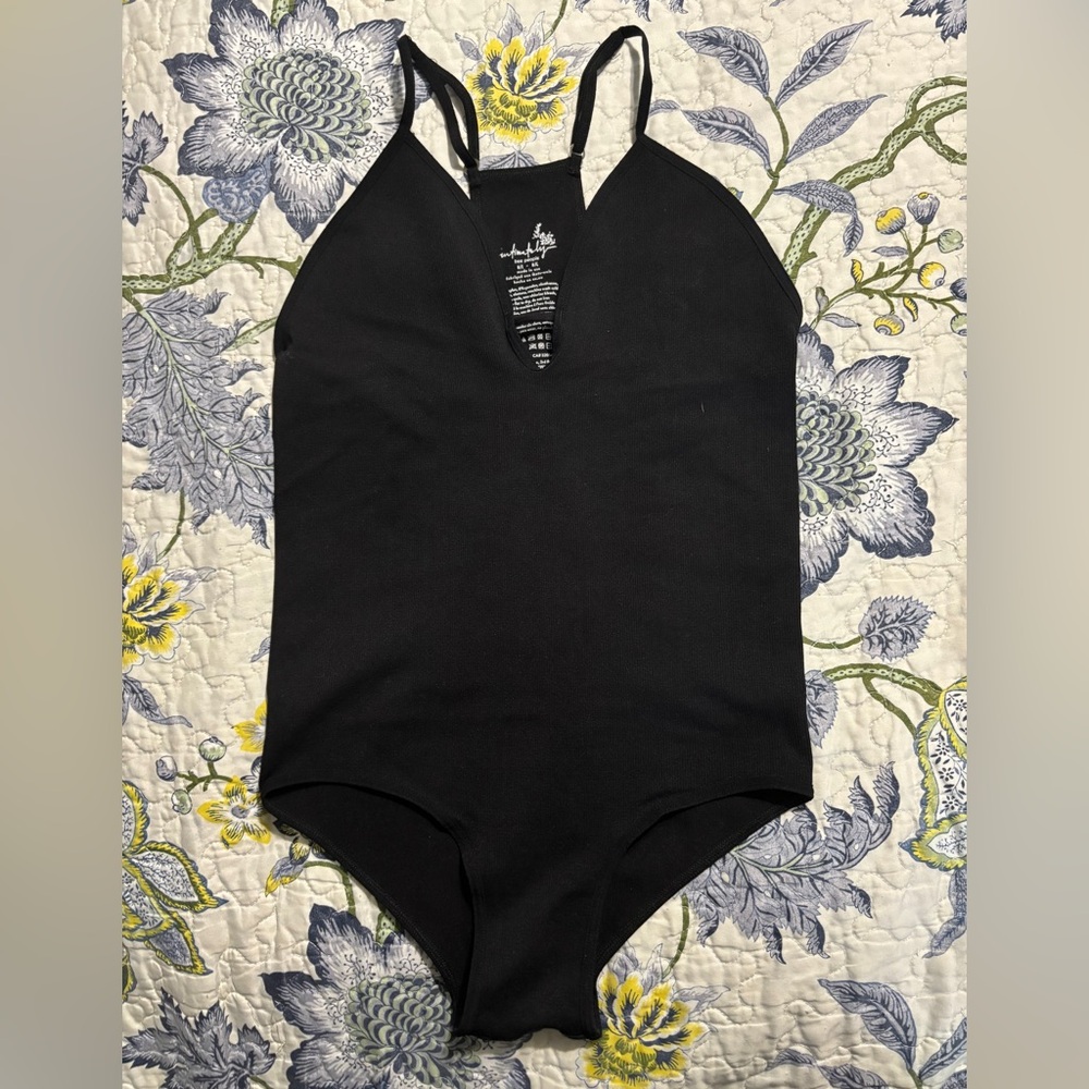 NWOT! Free People Intimately Black Bodysuit Sz. M/L